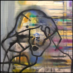 Surautoportrait 1, 2003 (huile sur toile)