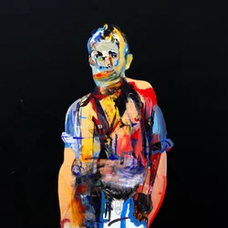 Surportrait : Jean Genet, 2017 (huile sur toile)