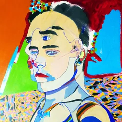 Surportrait : Juan Pablo Salazar perez, 2017 (oil on canvas)