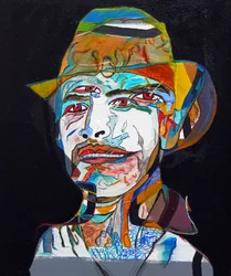 Surportrait : Marcos Alejandro Rosas Jassan, 2014 (huile sur toile)