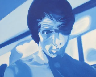 Surportrait : Sébastien, 2005 (oil on canvas)