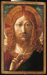 Bénédiction du Christ (tempera, huile et or sur panneau)