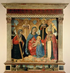 Madone et Enfant avec SS. André et Prosper, 1466