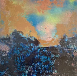Paysage abstrait vibrant