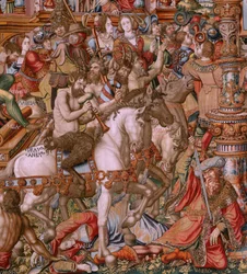Série Les Honneurs. Infamie. Sixième tapisserie de la série