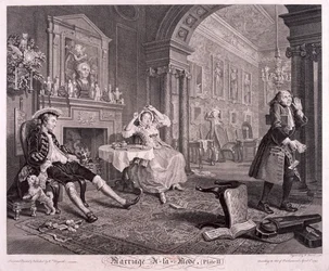 Mariage à la Mode, 1745, planche II