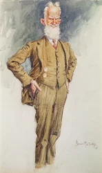 Portrait de George Bernard Shaw, vers 1925