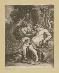 Bacchus entouré de satyres