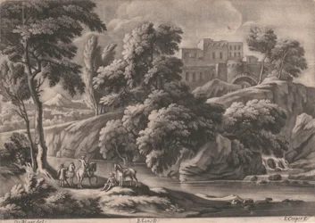Paysage avec château