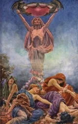 Scène de Rabbi Ben Ezra par Robert Browning