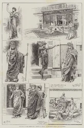Croquis de la Pièce Grecque Hélène à Troie, au Cirque Hengler, Rue Argyll