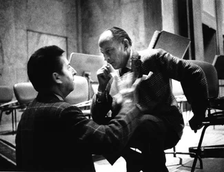 Henri DUTILLEUX avec Paul Sacher, 20e siècle.