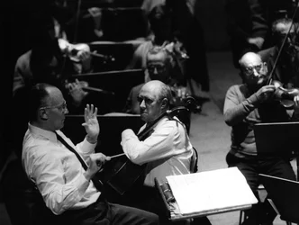 Paul SACHER et Mstislav ROSTROPOVICH