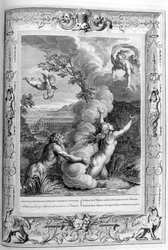 Aréthuse poursuivie par Alphée et transformée en fontaine, 1733