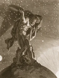 Atlas soutient les cieux sur ses épaules, 1731