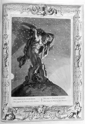 Atlas soutient les cieux sur ses épaules, 1733