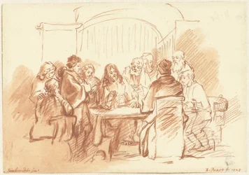 Christ avec les disciples à table
