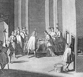 Différentes étapes du conclave, réunion des cardinaux pour l