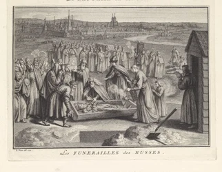 Funérailles en Russie, 1732