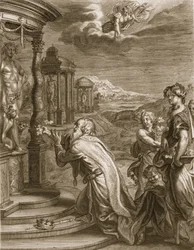 Œnée, roi de Calydon, ayant négligé Diane dans un sacrifice est puni pour son impiété, 1731
