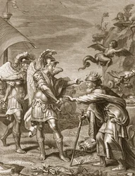 Phinée est délivré des Harpies par Calaïs et Zétès, 1731