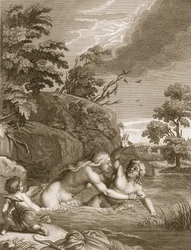 Salmacis et Hermaphrodite Unis en Un Seul Corps, 1731