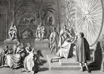 Adoration du soleil par les Incas