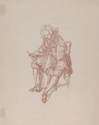 Le joueur de viole de basse, 1707