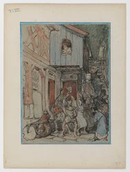 Bruin attaqué par les villageois