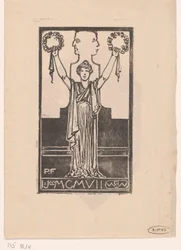 Femme en robe romaine