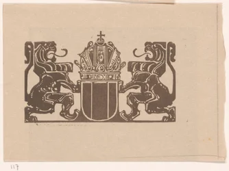 Blason avec deux lions