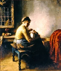 Mère allaitant son bébé