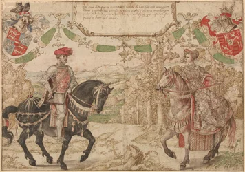 Comte Jan Johann IV de Nassau et sa femme Maria, comtesse de Loon et Heinsberg, vers 1530
