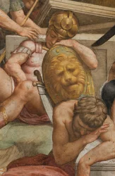 Contre-façade, Bernardino Gatti, Résurrection 1529, (détail)