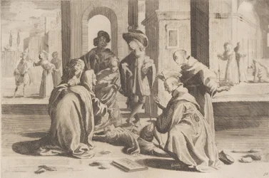 Épisode 25 : À Rome, Saint Bernardino guérit un jeune homme malade, Épisode 26 : Saint Bern..., 1610-39