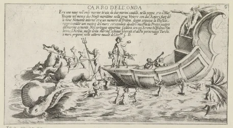 Char de triomphe du district siennois Onda (Triomfwagens pour un festival à Sienne en 1632)