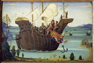 Le martyre de saint Clément (huile sur panneau)