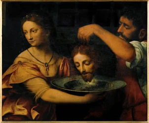 Salomé reçoit la tête de saint Jean-Baptiste (peinture sur toile)
