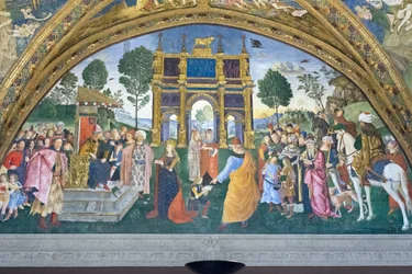 La dispute de Sainte Catherine, Salle des Saints, appartements Borgia