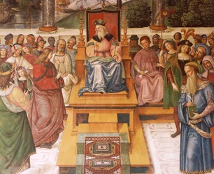 Enea Silvio Piccolomini rencontrant le roi Jacques Ier d