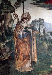 Saint Louis de Toulouse, détail de la Gloire de Saint Bernardin