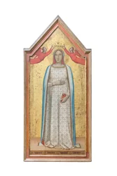 La "Madonna del parto" couronnée par des anges