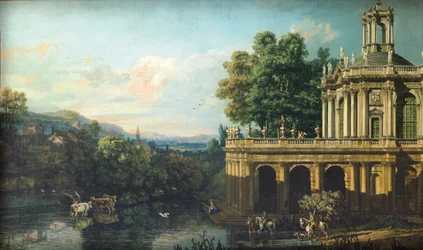 Caprice architectural avec un palais