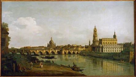 Dresde, Allemagne, vue de la rive droite de l