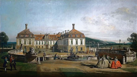 French : Le château de plaisance impérial Schloss Hof, côté cour d