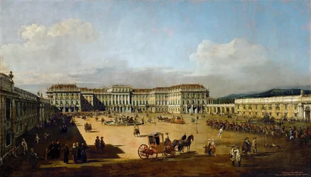 Palais de Schönbrunn vu de face, entre 1758 et 1761