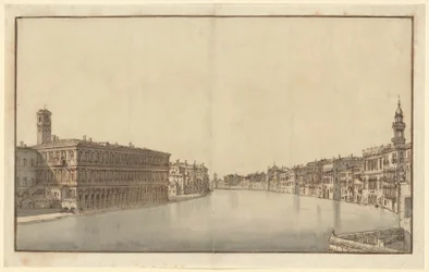 Le Grand Canal, avec les Fabbriche Nuove à gauche et le campanile de Santi Apostoli à droite