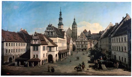 La Place du Marché à Pirna, c1752-c1755