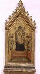Madone et enfant en trône avec SS. Pierre et Paul et anges