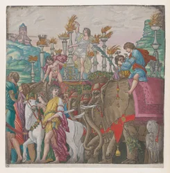 Feuille 5 : Éléphants, des Triomphes de Jules César